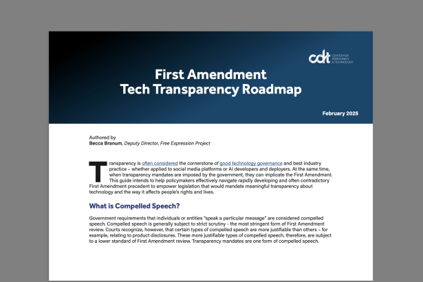 PRVI AMMORMENT TEHNIČKA: Transparentnost procesa
