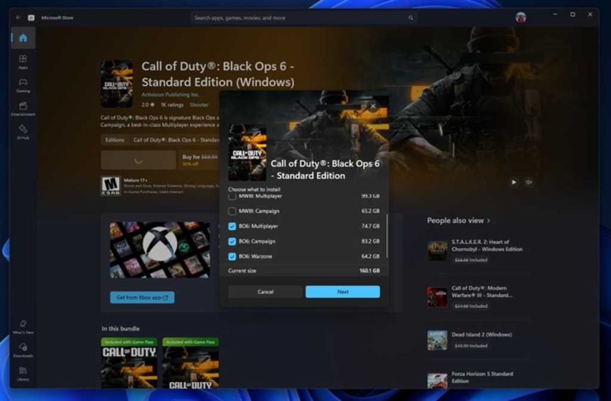 Microsoft Store game downloads 1 1