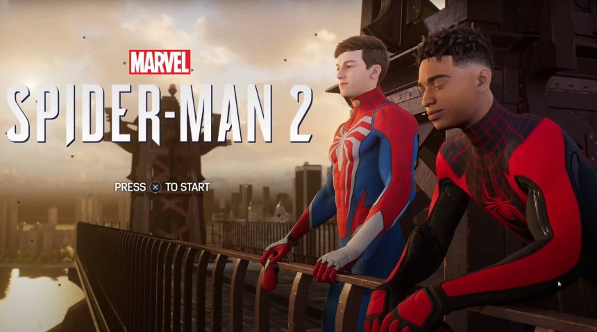 Spider Man 2 main menu
