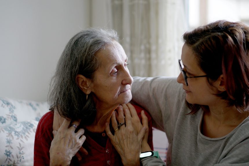 dementia patient and caregiver