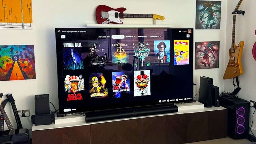 ps5 pro pc tv living room