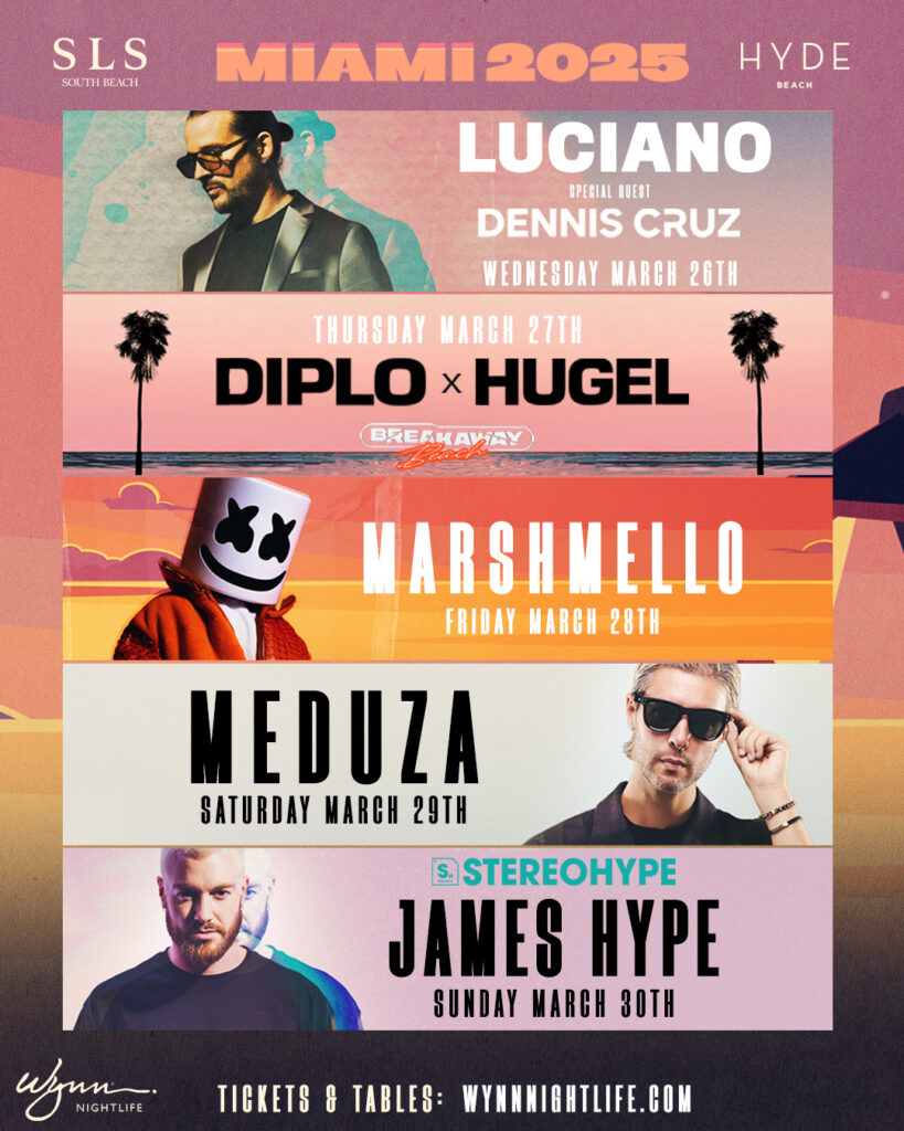 Wynn Nightlife dolazi u Miami: Epic Hyde Beach događaj najavljen za Glazbeni tjedan 2025.