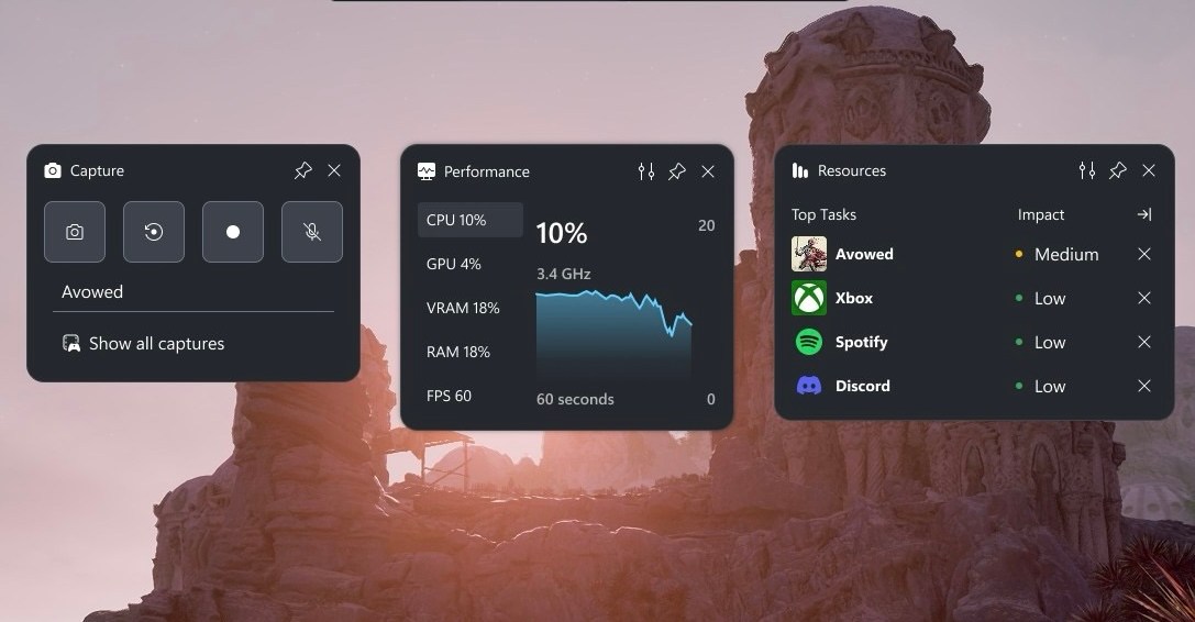 Microsoft obnavlja Windows Game Bar