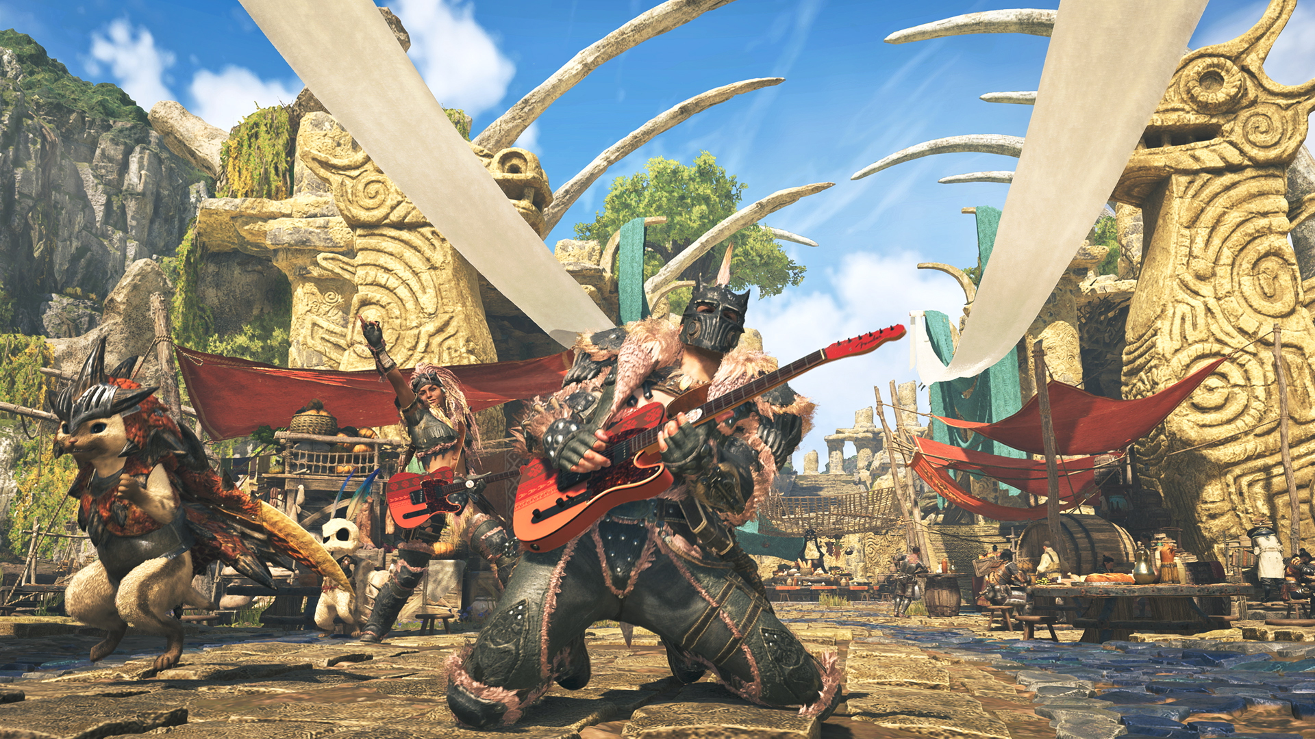 Par lovaca koji koriste Fender gitaru osjećaju se kao dio nadolazećeg Monster Hunter Wilds Colla Colla.