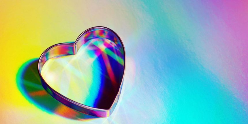 heart shaped cookie cutter on holographic foil royalty free image 1749510154.pjpeg