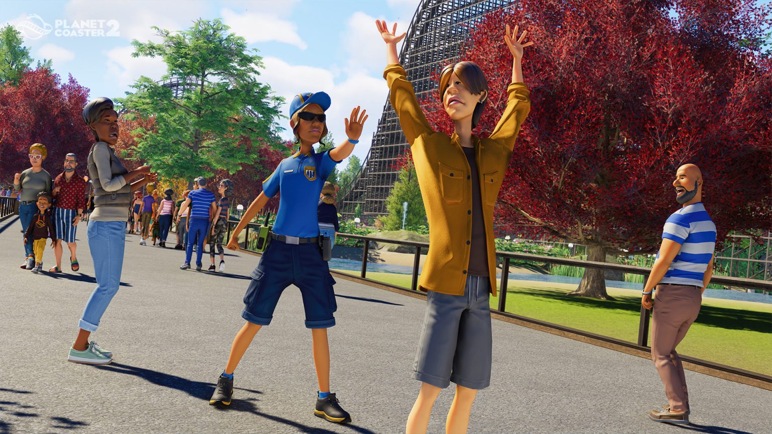 Najnovije ažuriranje Planet Coaster 2 donosi kriminal i kaznu u vaš tematski park, uključujući vandale, zaštitare i džempere kako bi ih zaustavili.