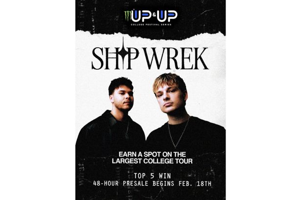 Festival Monster Energy Up & Up najavljuje SHIP WREK kao voditelja fakultetske turneje u proljeće 2026.