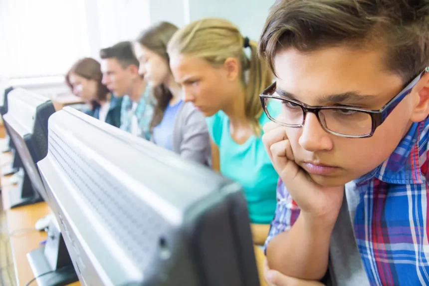 Student Using Technology