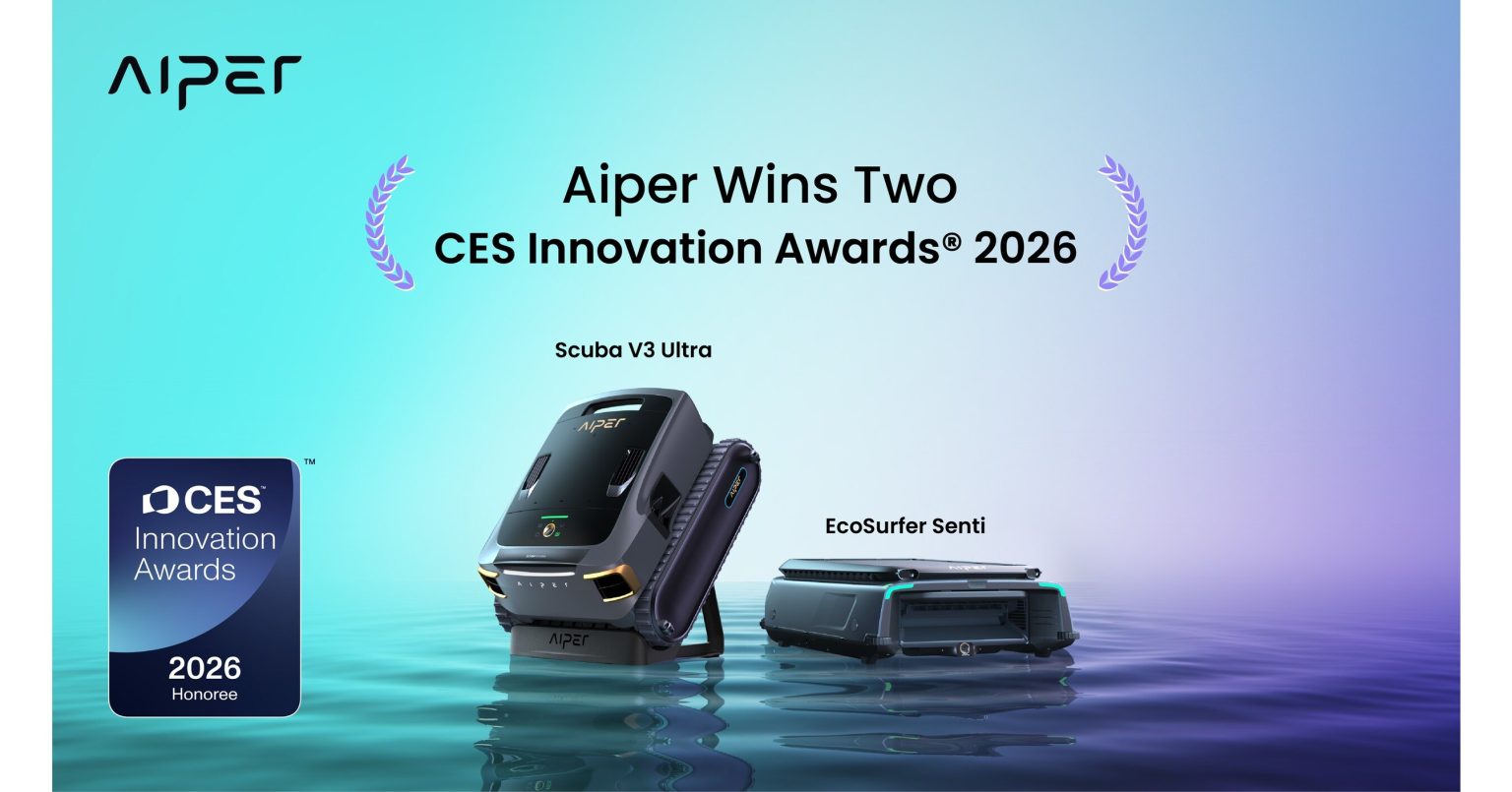 Aiper jača globalno tehnološko vodstvo na CES-u 2026 s nagrađivanim Smart Pool rješenjima