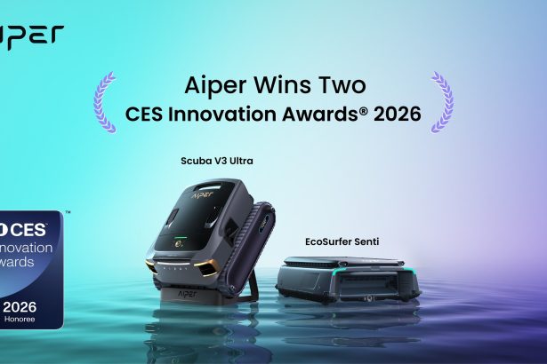 Aiper jača globalno tehnološko vodstvo na CES-u 2026 s nagrađivanim Smart Pool rješenjima