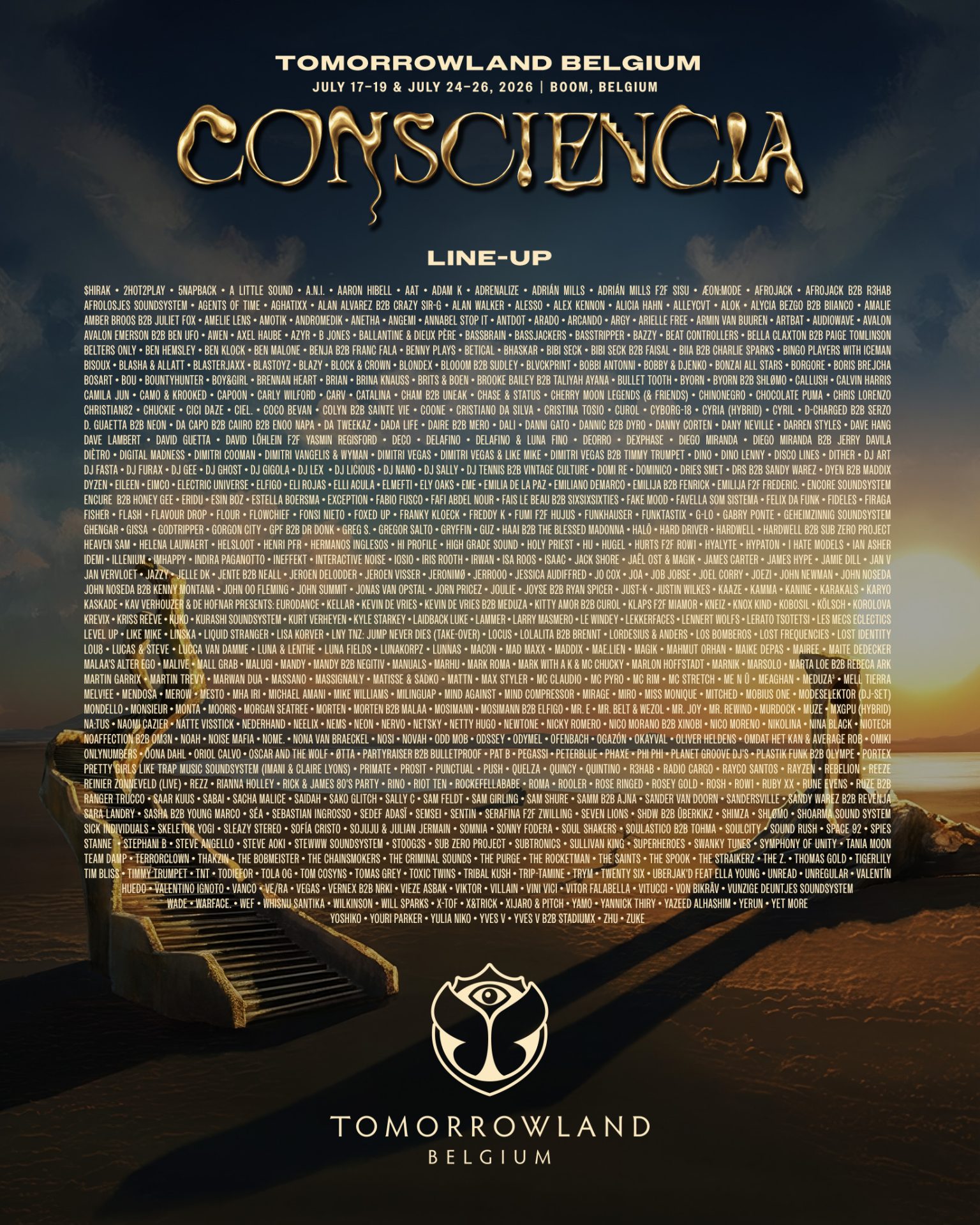 Tomorrowland Belgija 2026 otkriva imena