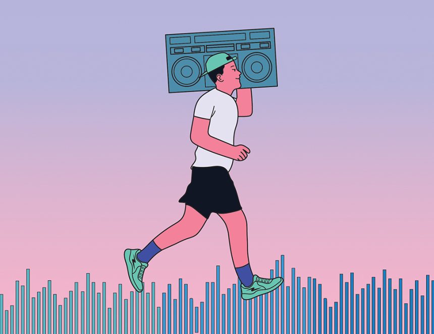 10.28 music Running man illo by Jon Fuller