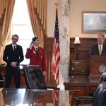 College of Technology Student Advocates at Idaho State Capitol for CTE Month Proclamation