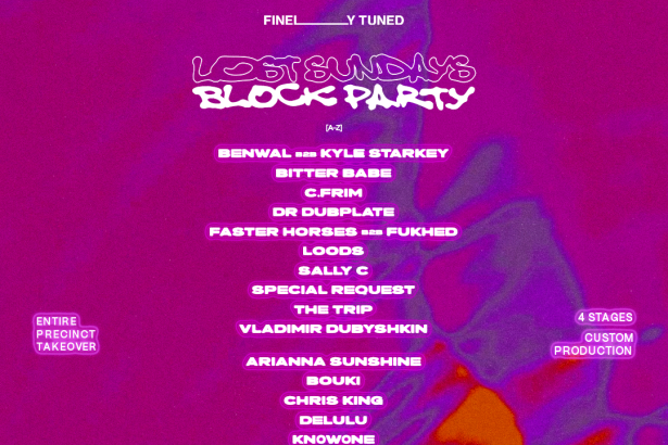 Lost Sundays Block Party Reveals Exciting Line-Up for a Four-Stage, 10-Hour Festival at Ivy Sydney