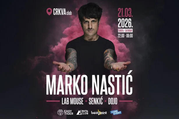 Marko Nastić plays Club Crkva in Rijeka on March 21 with support from Lab Mouse, Senkić and Dojo.
