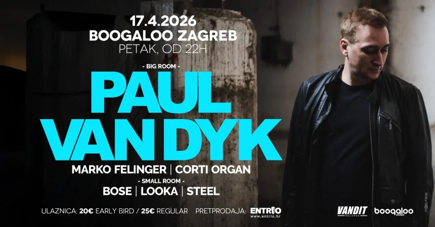 Paul van Dyk to Perform at Boogaloo Zagreb