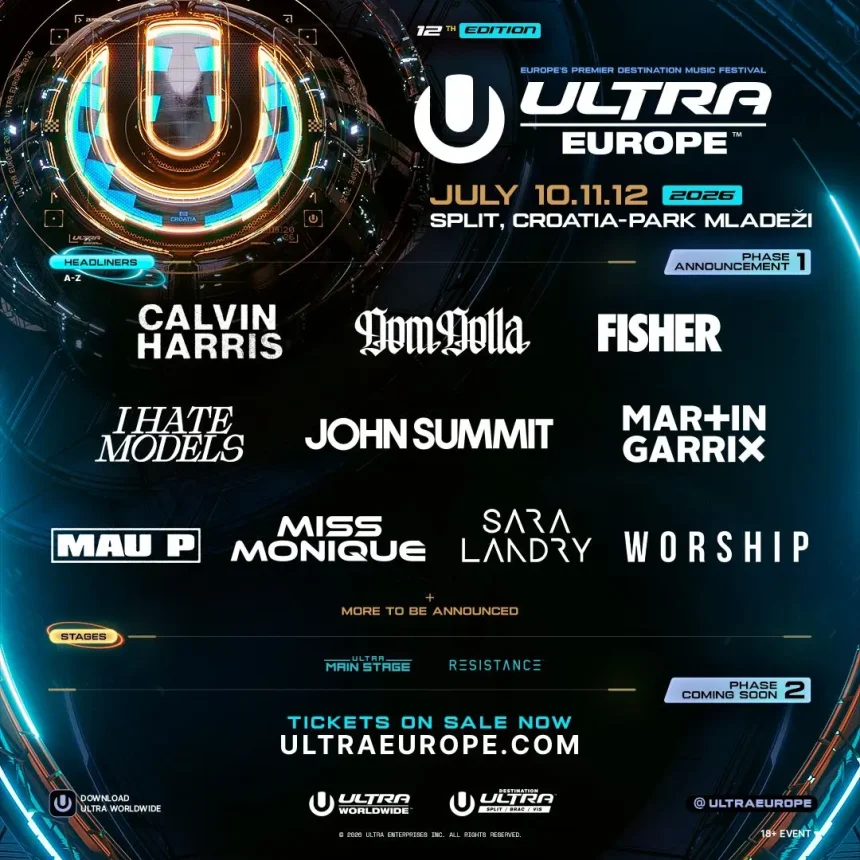 Calvin Harris Announced for Ultra Europe Main