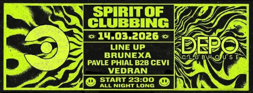 Spirit of Clubbing Brings Techno Night to Depo Klub
