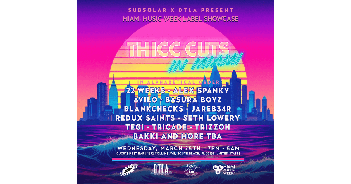 Subsolar x Deep Tech: Exclusive Miami Music Week Label Showcase Collaboration