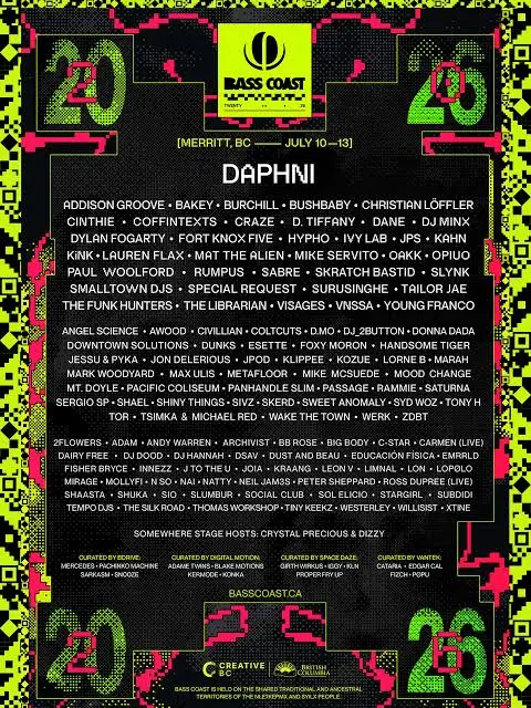 Bass Coast Announces Lineup for 2026 Edition