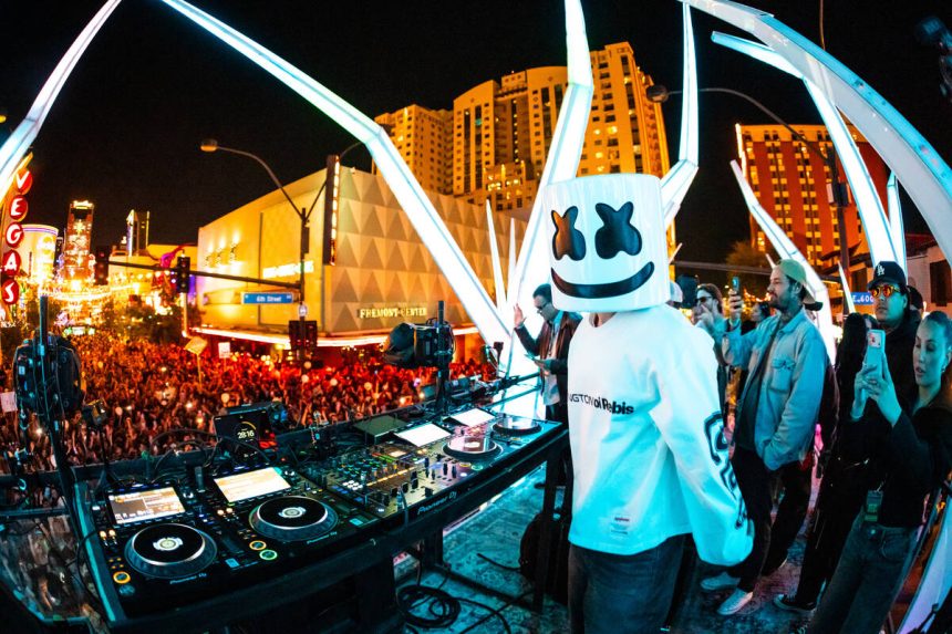 Massive Attendance at Free EDM Show with Marshmello in Las Vegas Sets New Record