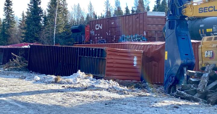 37 CN Rail Cars Derail West of Edmonton, Prompting Investigation