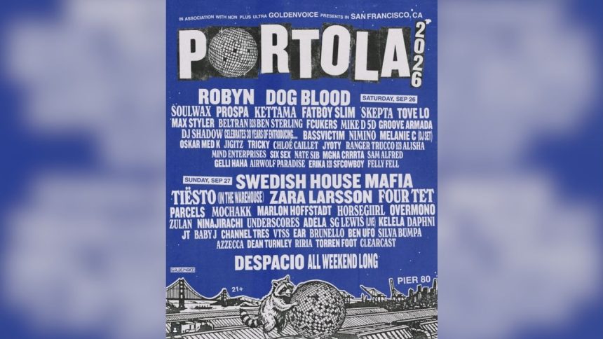 Portola Music Festival will return to San Francisco for its fifth year Sept. 26 27 with a 2026 lineu