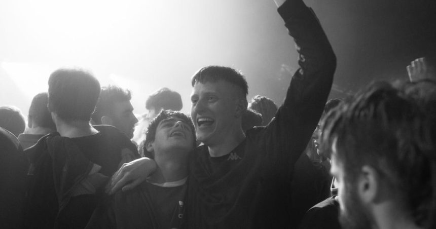 beats 2019 two young men happy at rave