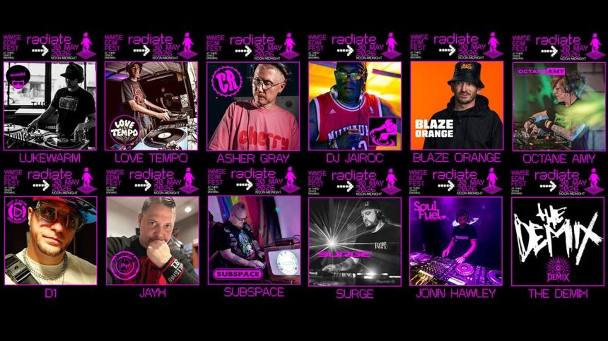 wmse radiate 2026 edm festival lineup