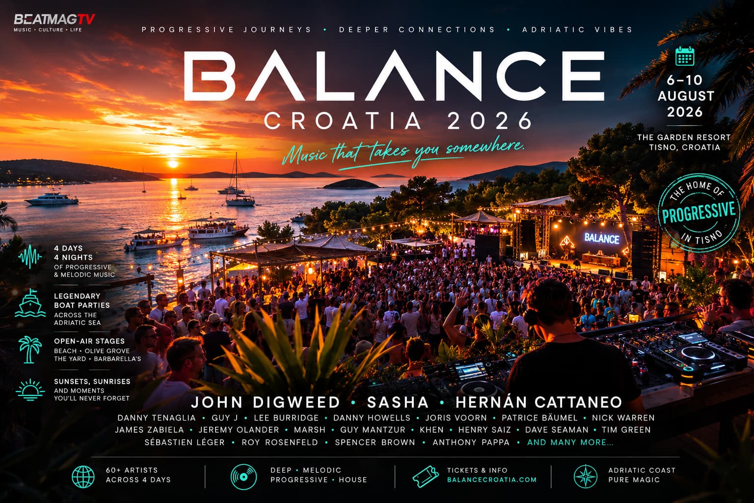 Balance Croatia 2026: Progressive House Finds Its Natural Home in Tisno