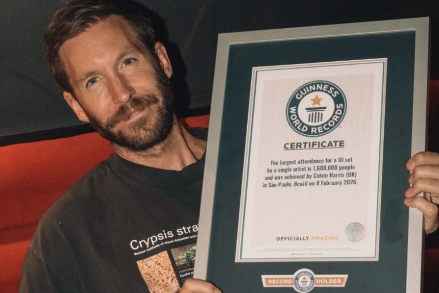 calvin harris guinness world record 2026 1800