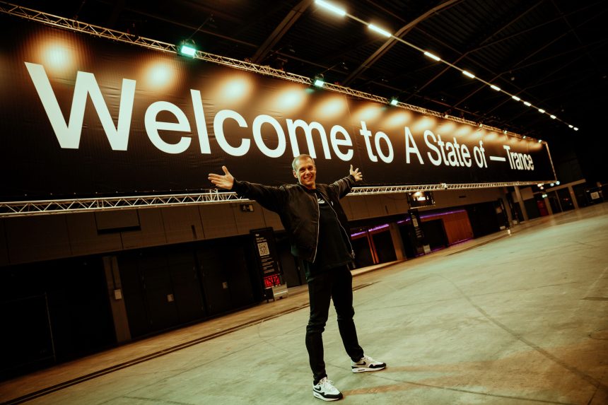 A State of Trance Los Angeles festival with Armin van Buuren on stage