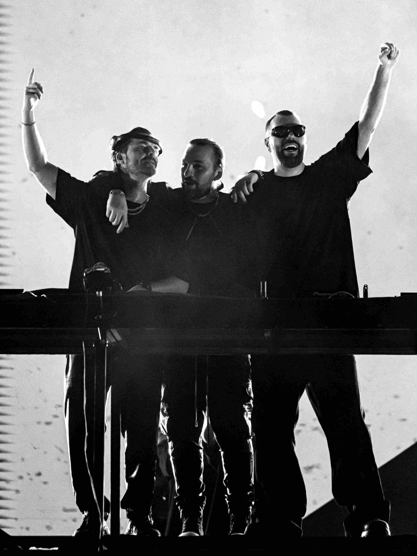 Swedish House Mafia performing during their One Last Tour farewell