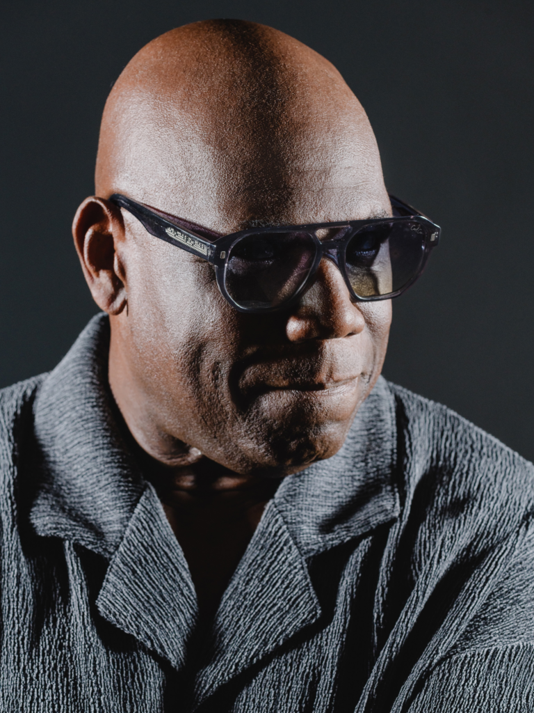 Carl Cox wearing sunglasses from the Frequency collection with IWEAR.LEGEND